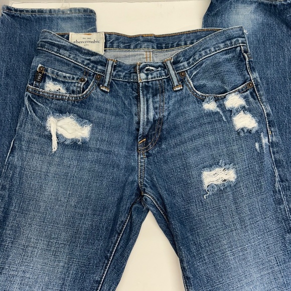 🍭Abercrombie and Fitch Slim fit Jeans Kids 16 - Picture 2 of 6